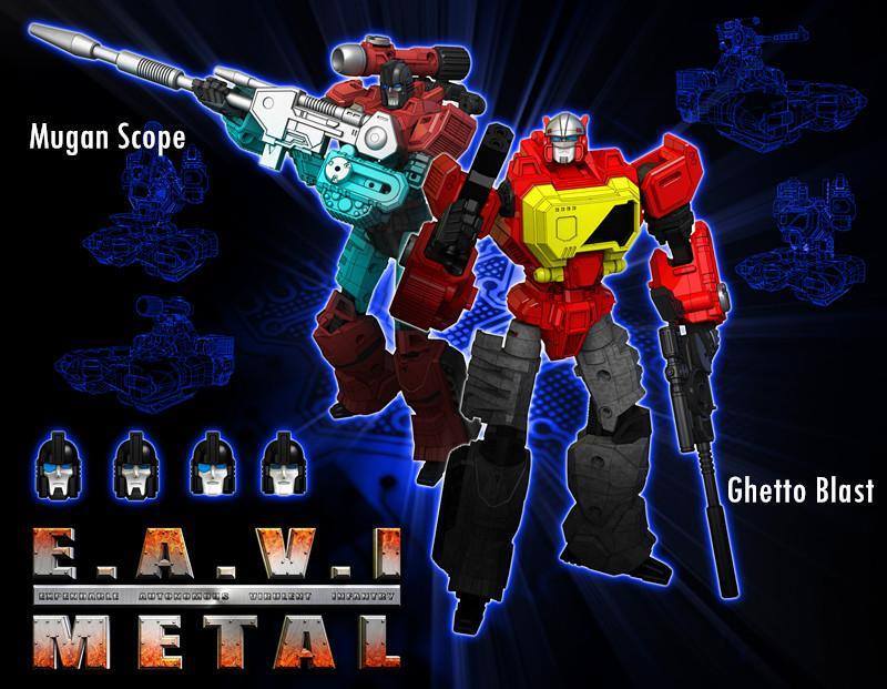 KFC Mugan Recolors Coming Soon! Shockwave, Blaster and new